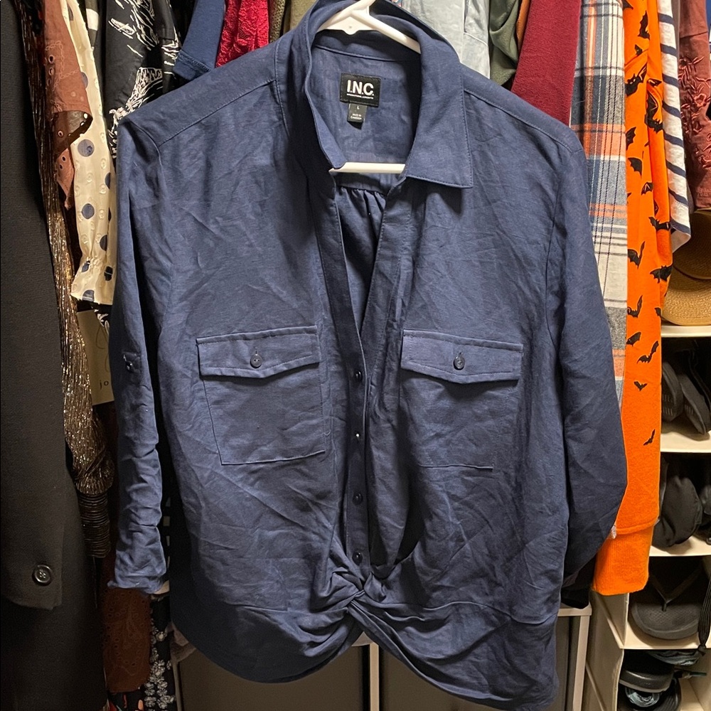 INC International Concepts Blue top